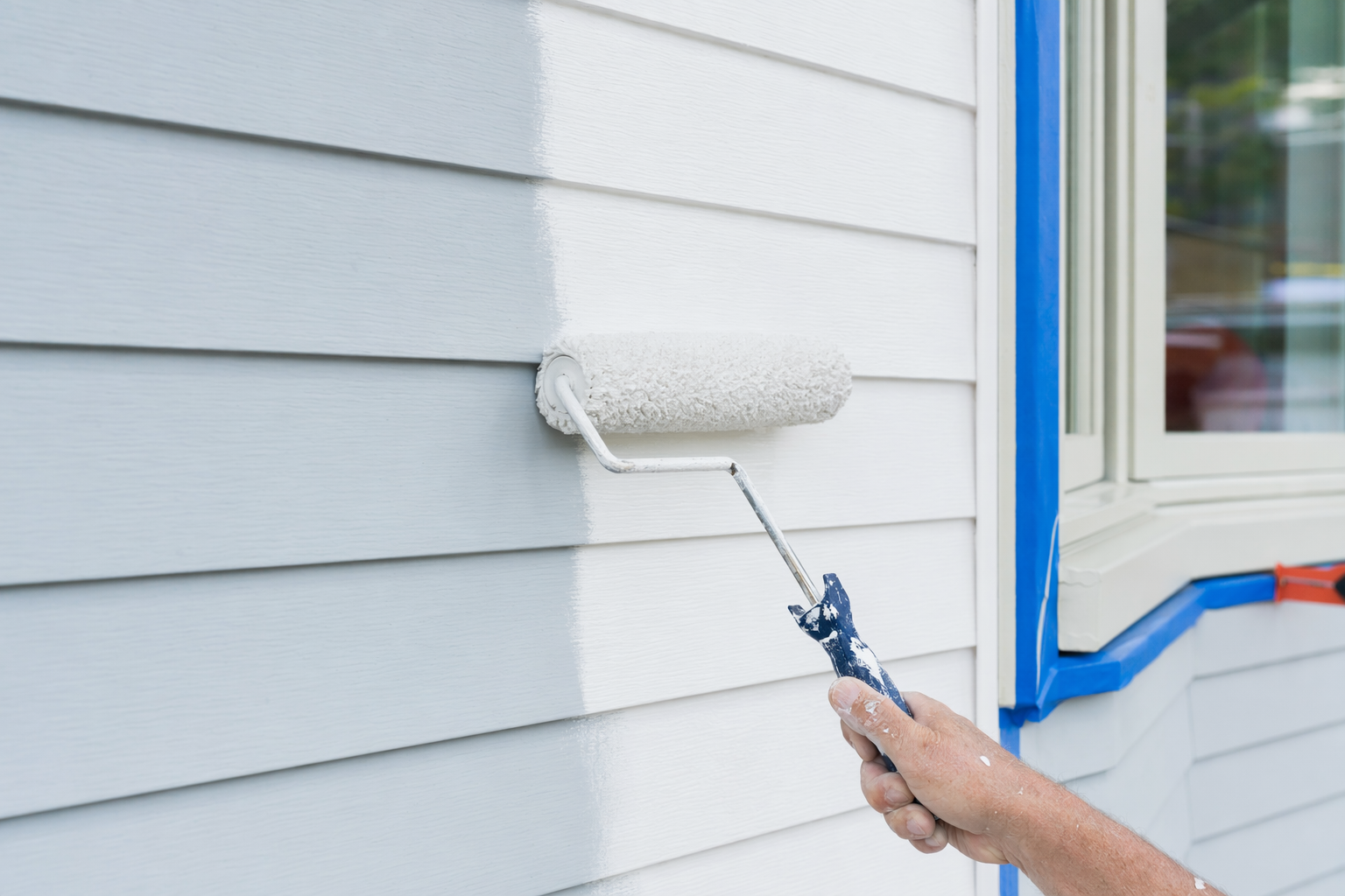 Painting siding